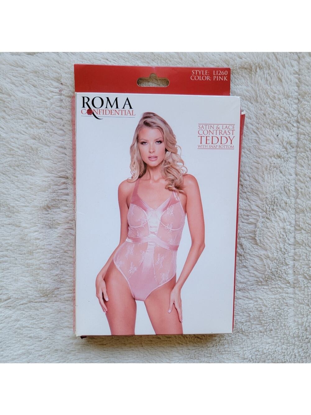 Roma Blush Satin and Lace Lingerie